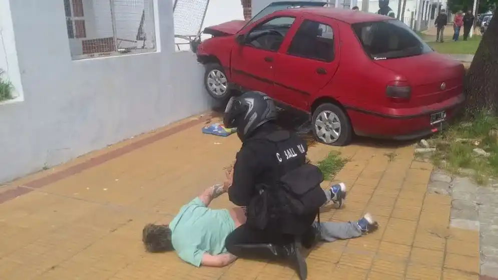 El conductor fue detenido.