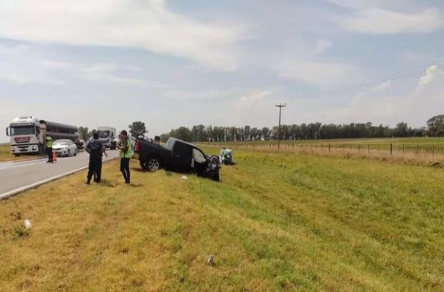 Muere marplatense tras accidentarse en la ruta 9: era la esposa de uno de los hijos del DT Ramón Díaz