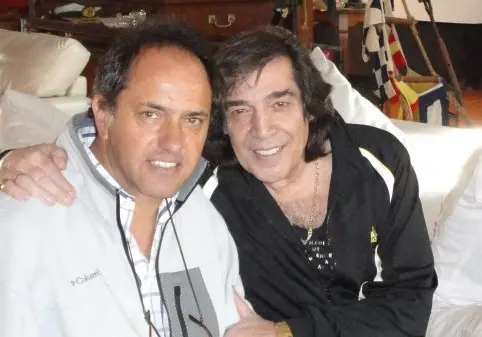 Scioli visitó a Gioja y a Cacho Castaña, internados en Capital Federal