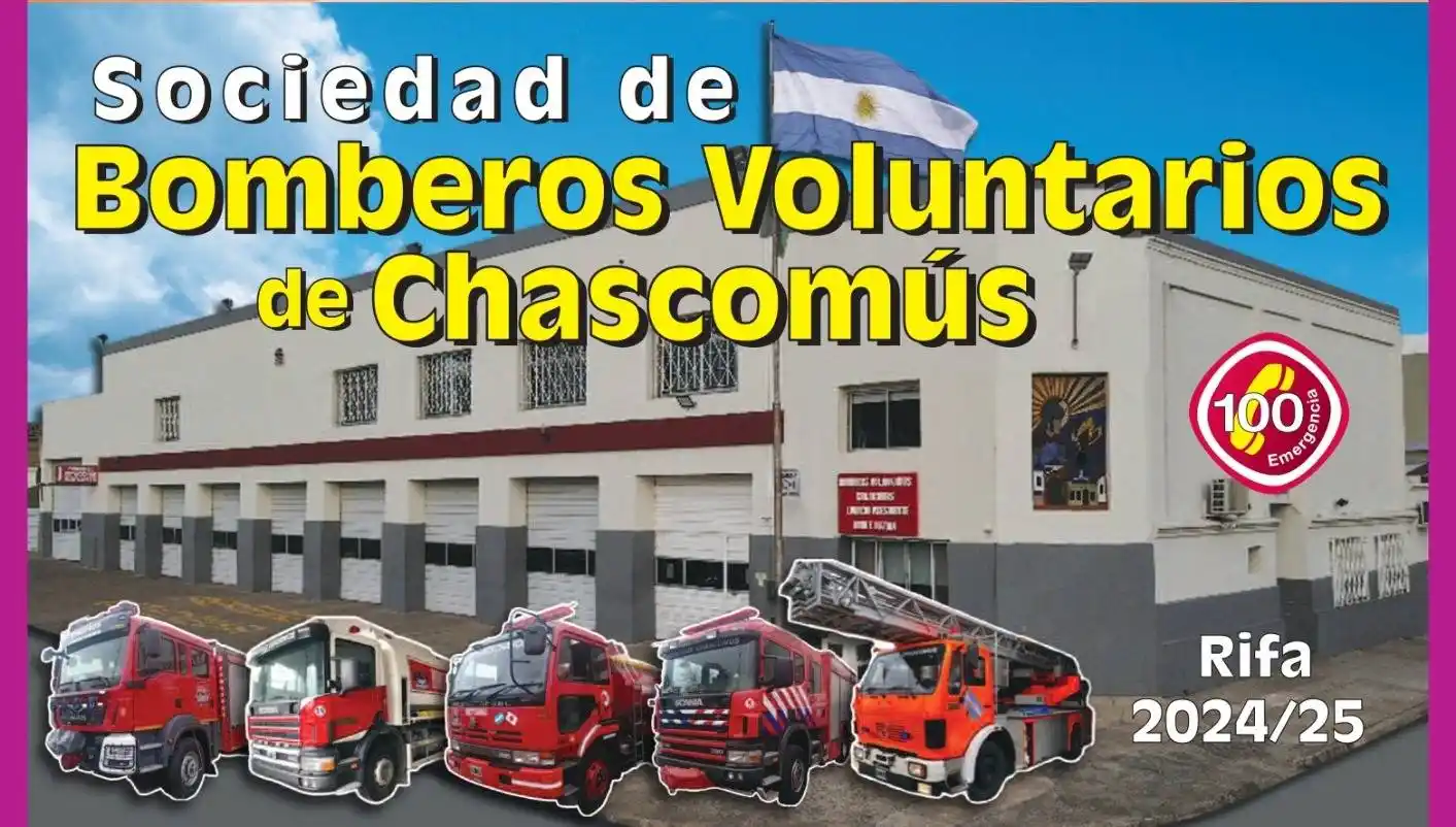 Llega la gran nueva Rifa de los Bomberos Voluntarios de Chascomús: ¡Premios Millonarios en Puerta!