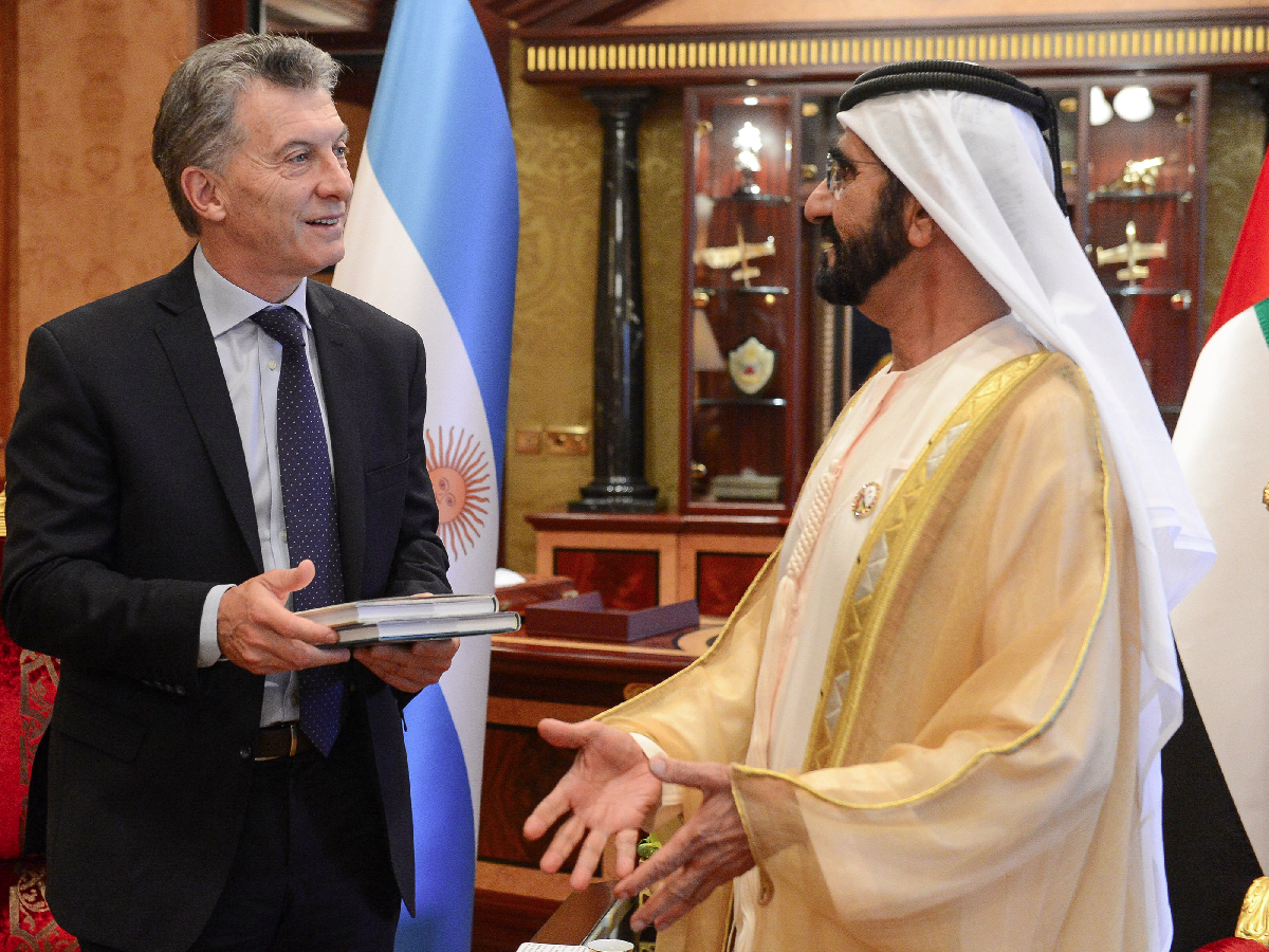  Macri dijo que Emiratos Árabes Unidos  es un "socio estratégico" de la Argentina 