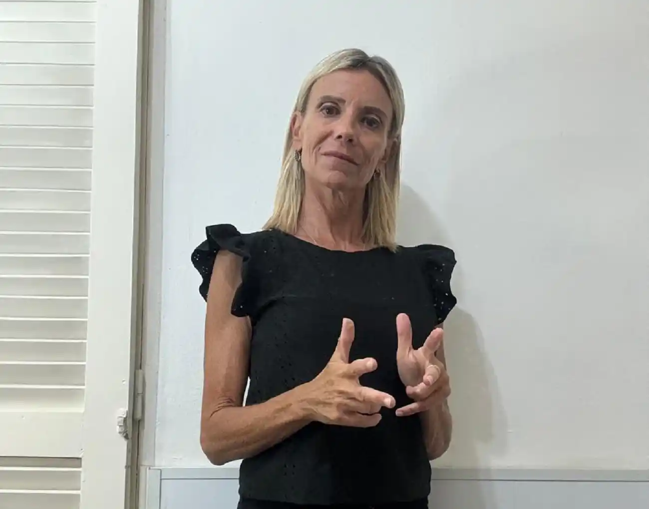 Valeria Corino, es intérprete y capacitadora de LSA y será la encargada de dictar el curso. Foto: Gentileza.