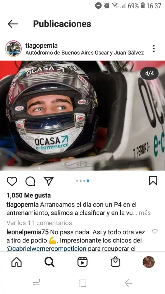 Otro abandono de Tiago Pernía