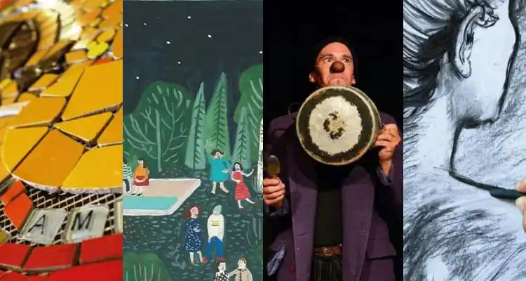 Talleres de mosaiquismo, ilustración, clown y modelo vivo en Casa Raíz