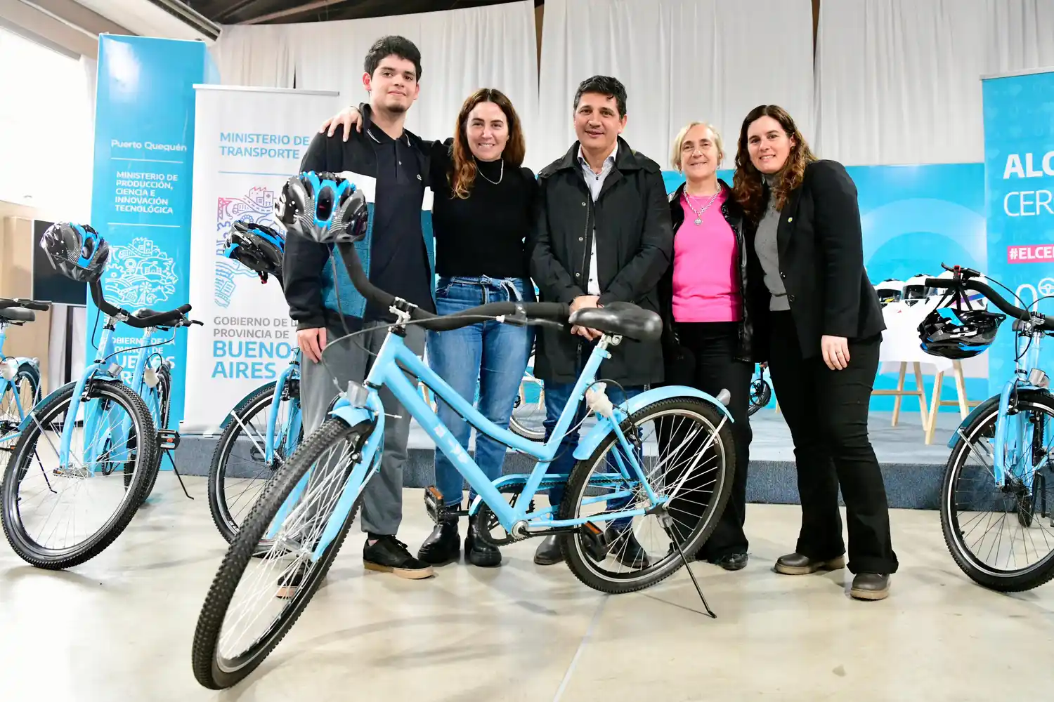 El ministro Marinucci, con Jimena López en Necochea