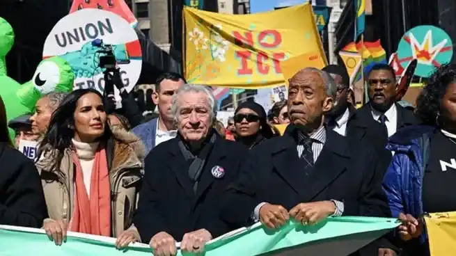 Robert de Niro encabezó la protesta "No Kings" contra Donald Trump en Nueva York