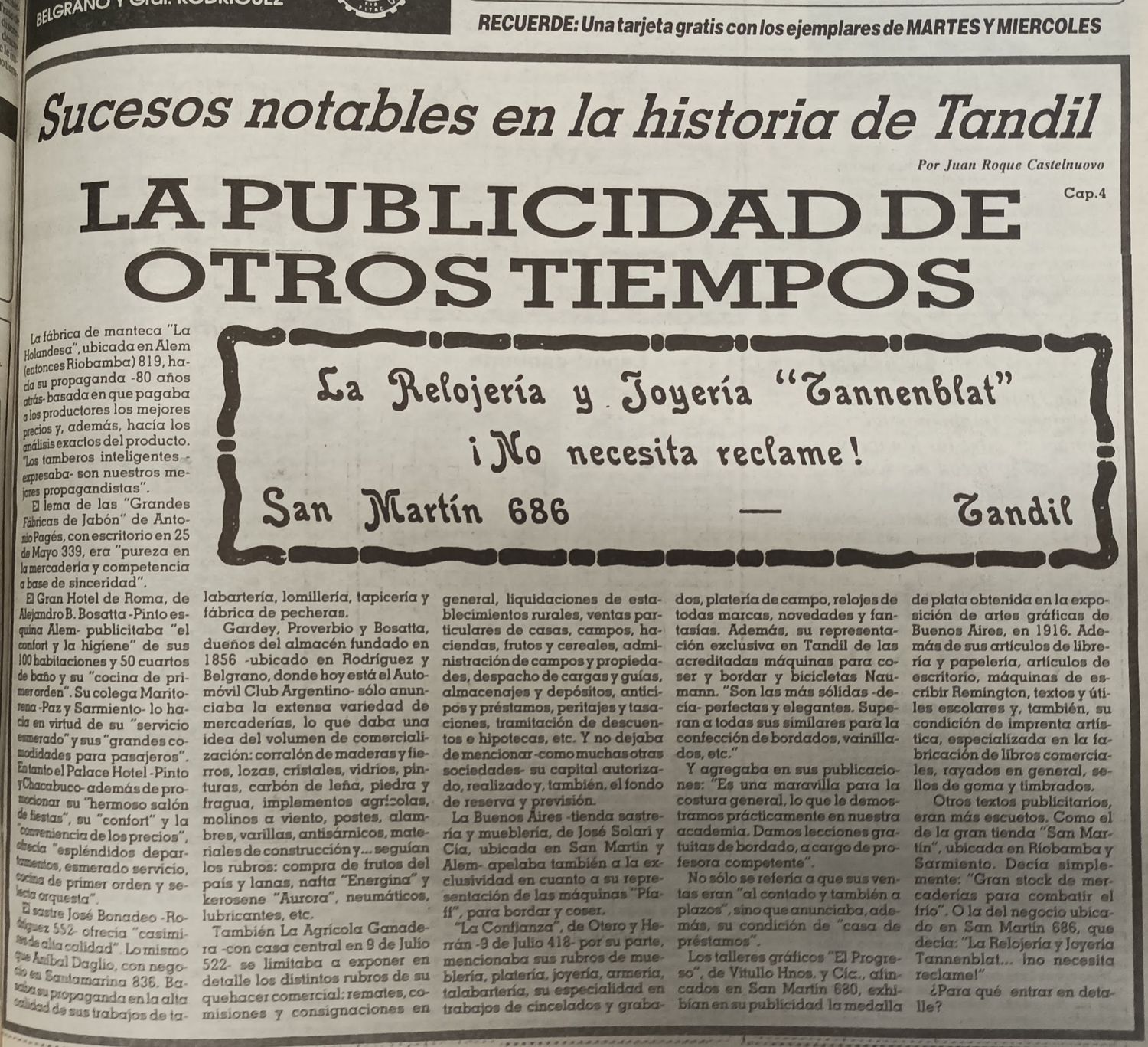 La publicidad de otros tiempos - Capítulo 4.