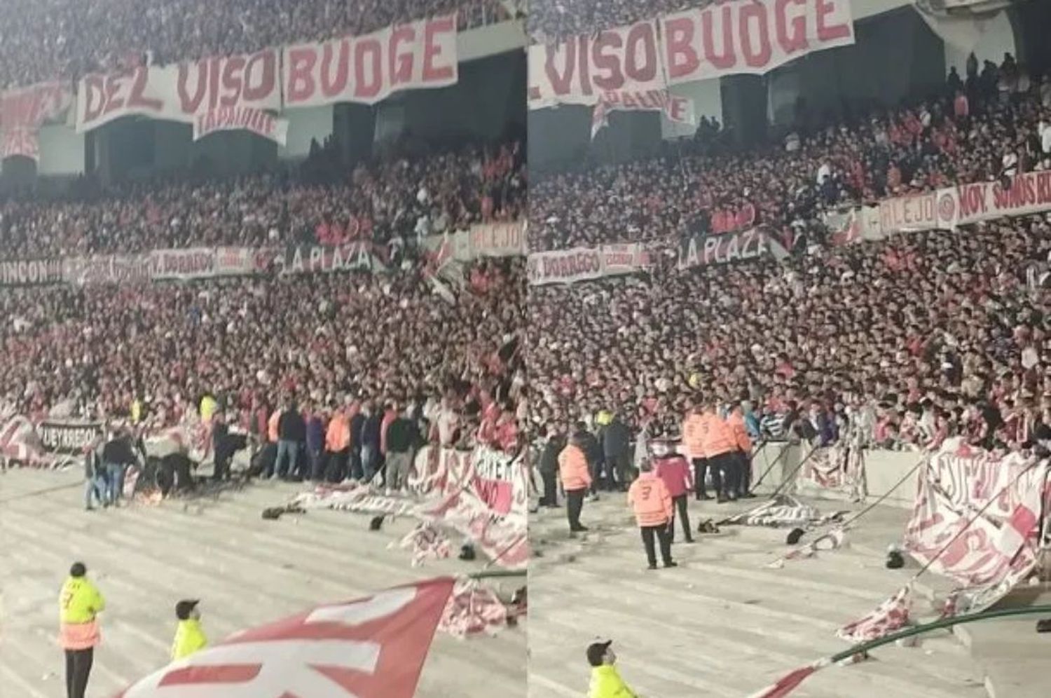 En plena despedida de Gallardo, se derrumbó un paredón de las tribunas del Monumental