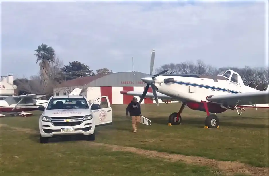 Cayó un avión del Servicio de Manejo del Fuego: piloto trasladado al Hospital