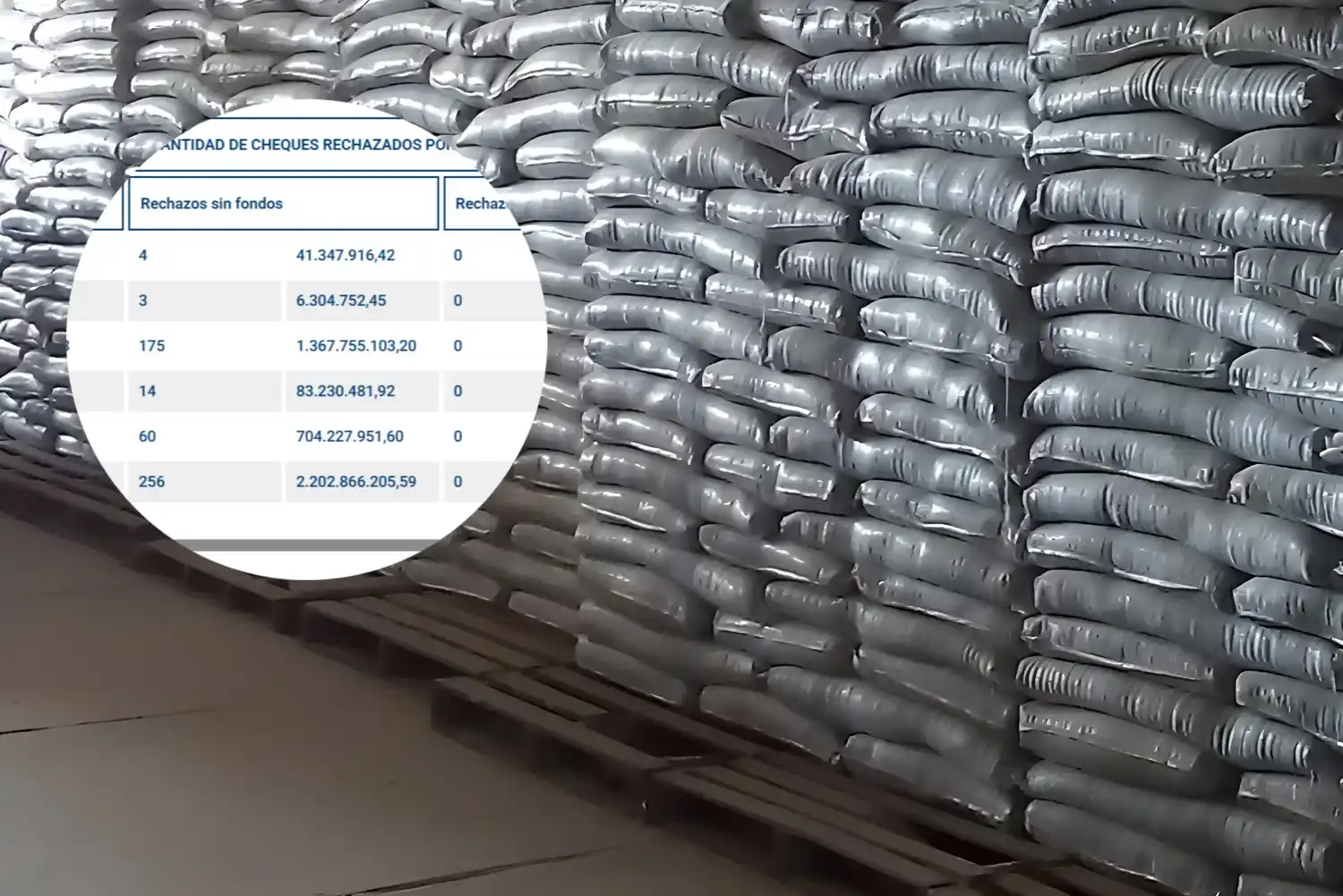 En el galpón de San Pedro era habitual el arribo de pallets con bolsas de semillas.