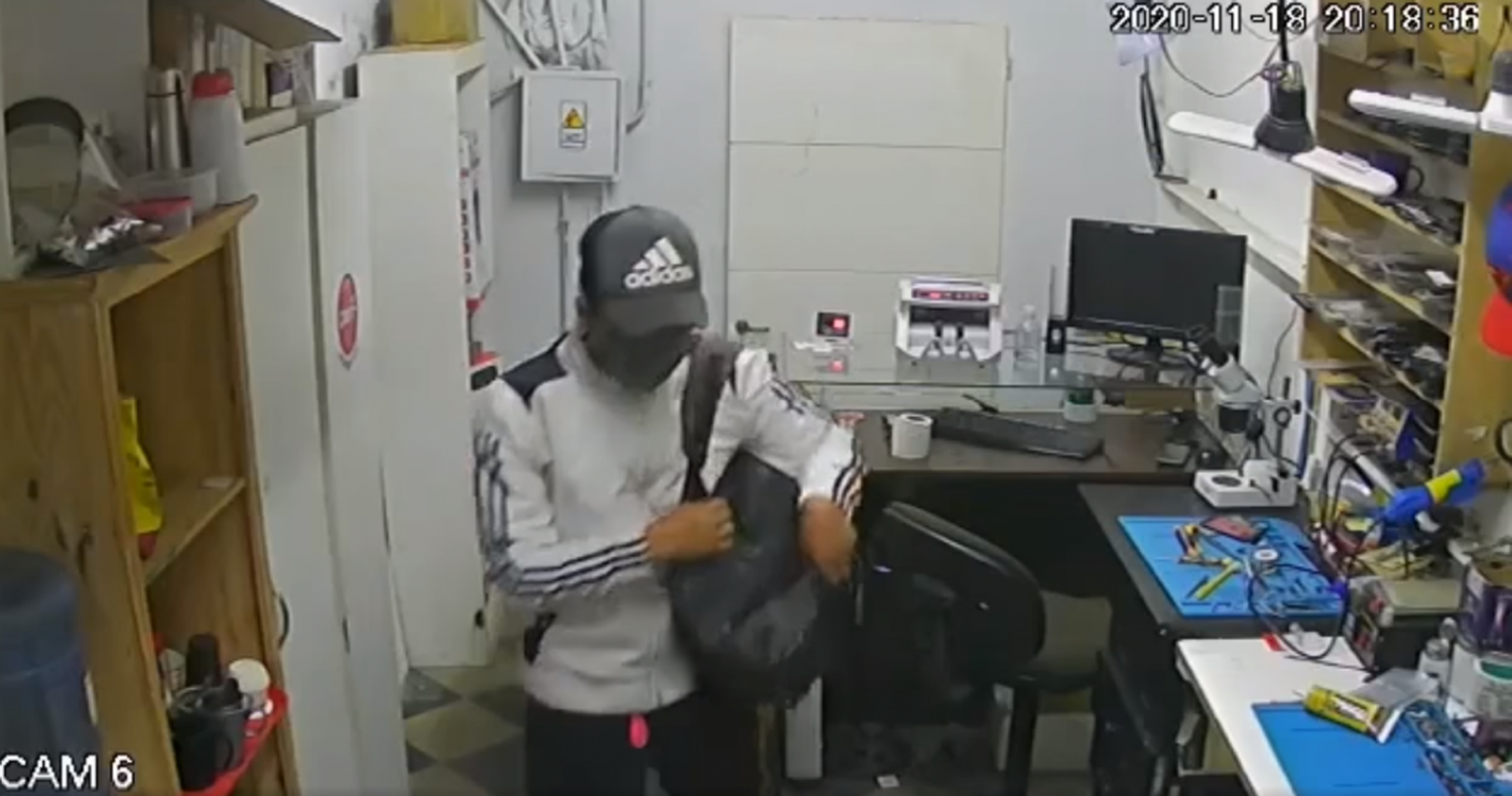Robó celulares y lo identificaron gracias a las cámaras de seguridad