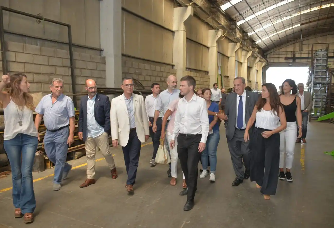 El ministro de Producción provincial cumplió una apretada agenda en la ciudad 