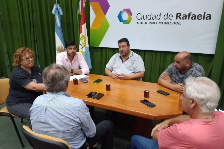 Visita de autoridades nacionales para diseñar el mapa de riesgos de Rafaela