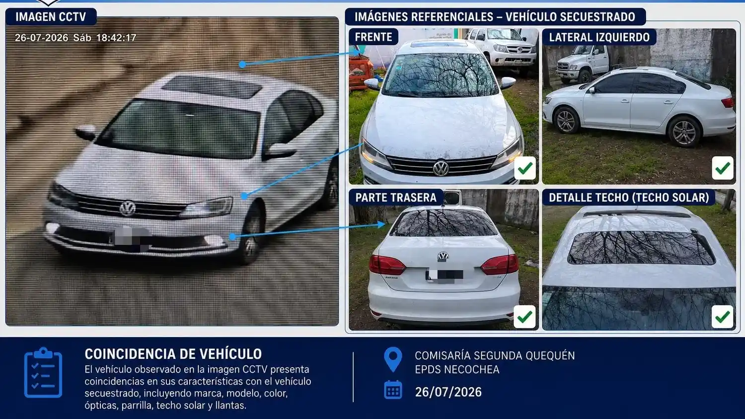Auto secuestrado