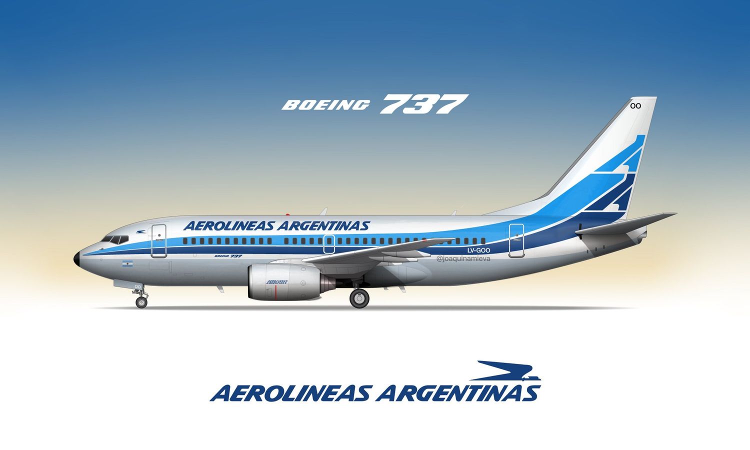 70 Años: Aerolíneas Argentinas lanza la nueva campaña con el Boeing 737-700 con esquema retro como protagonista