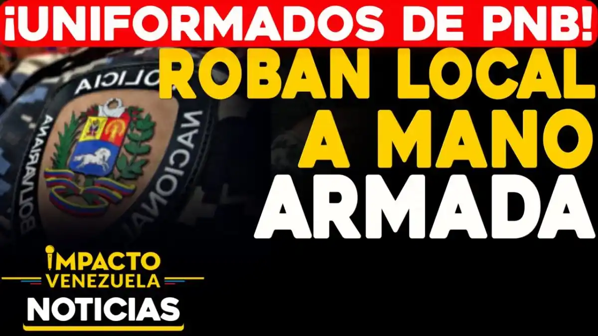 ¿Polichoros? Captan en cámaras a supuestos policías robando en una ferretería en Caracas