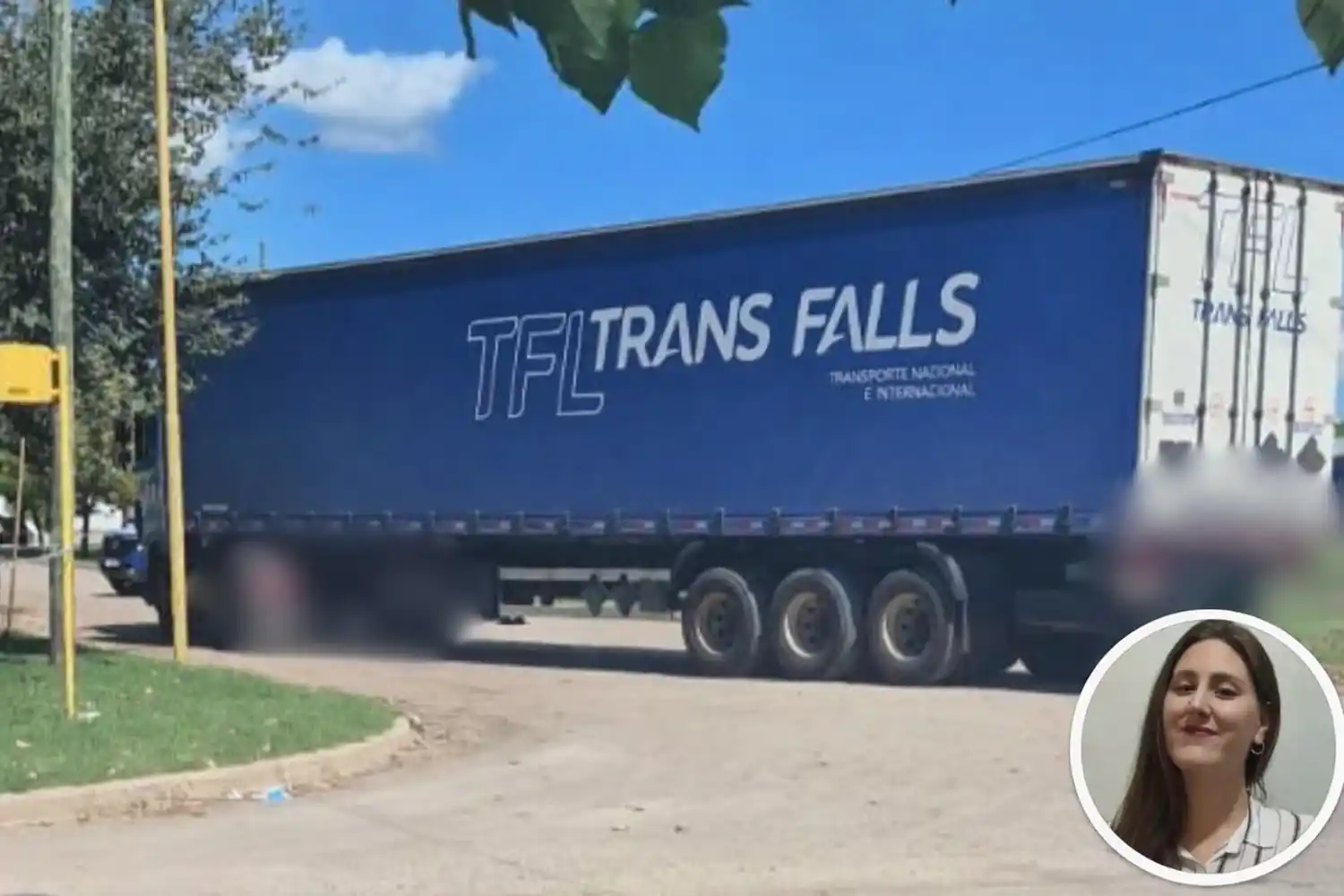 Virginia Lépore falleció tras impactar con el camión.