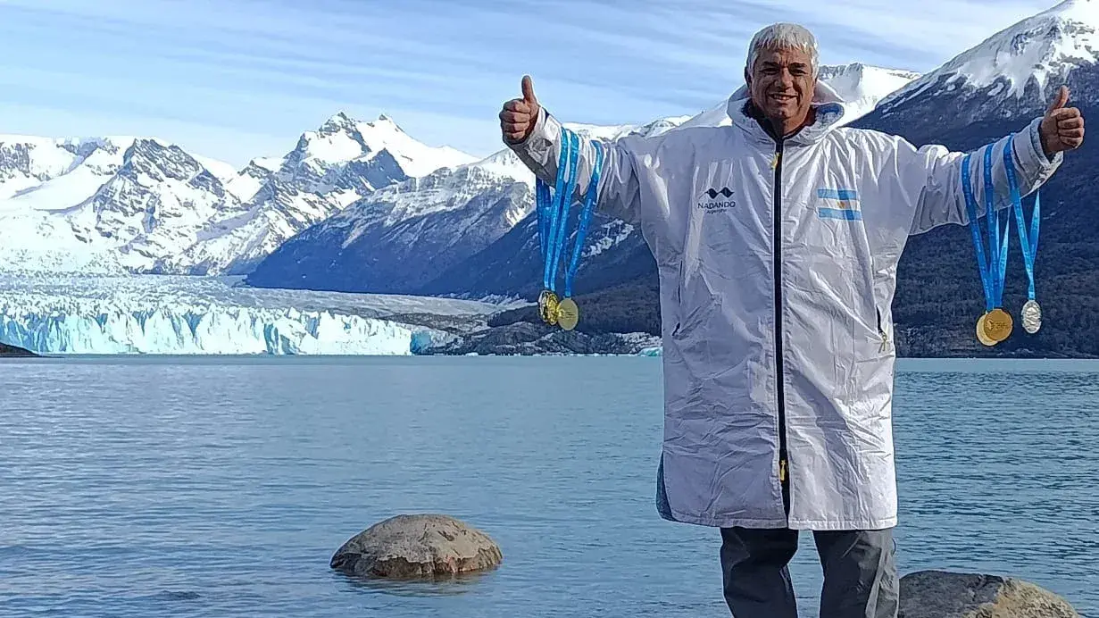 Ya supo ser medallista y va por más. Leonardo Gaitán compite en el Mundial de Aguas Heladas