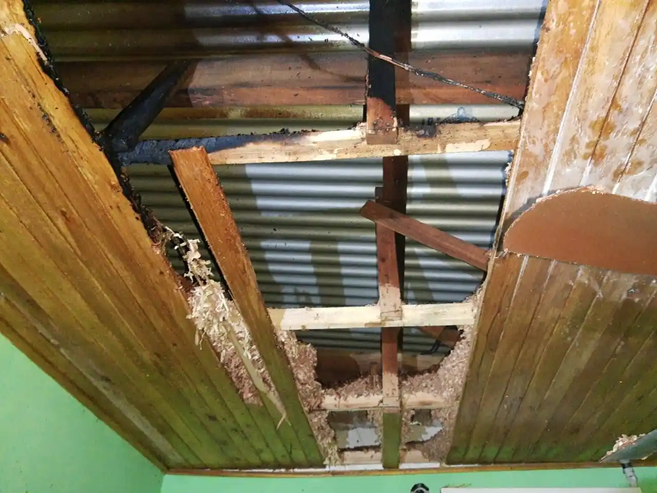 Se incendio una casa en San Salvador