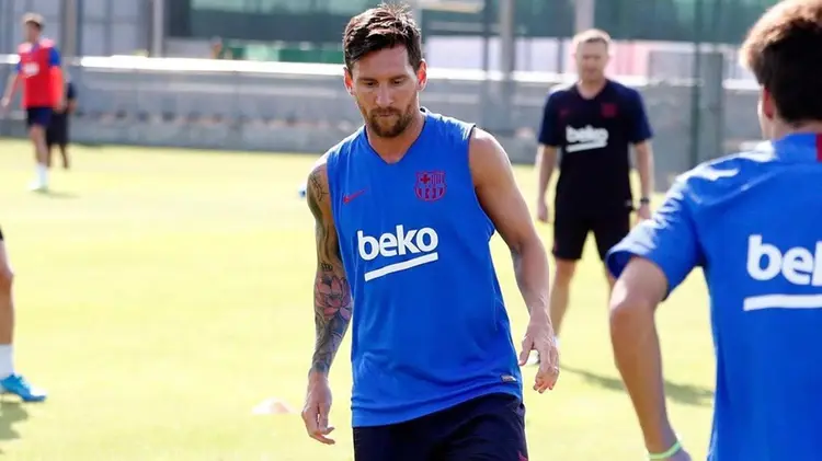 Messi se lesionó en su regreso a las prácticas