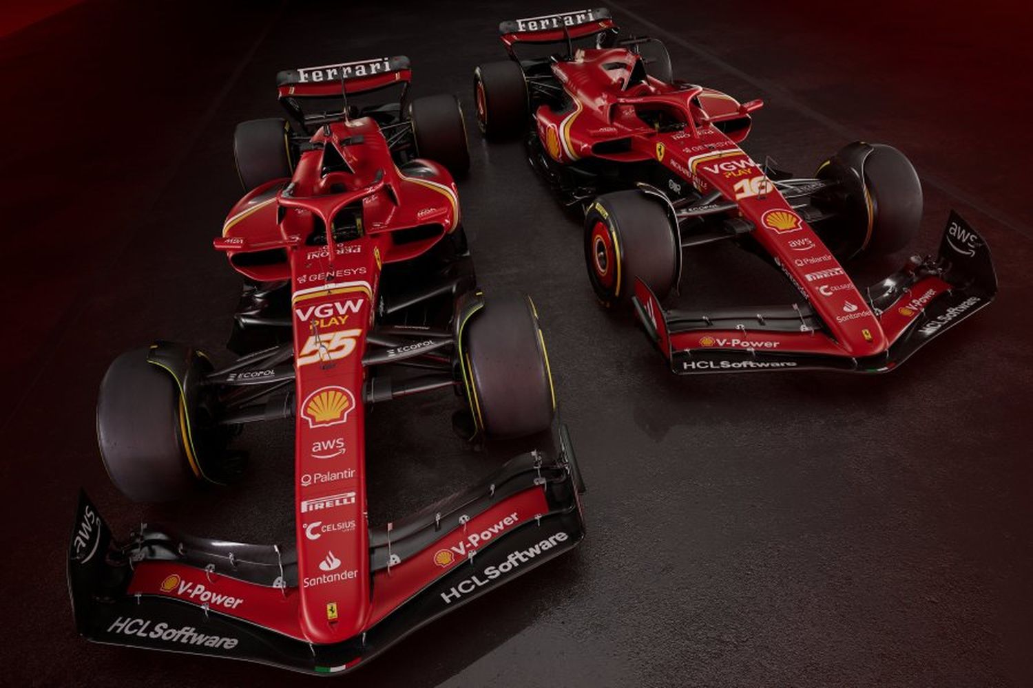 Presentaron la nueva Ferrari para la temporada 2024