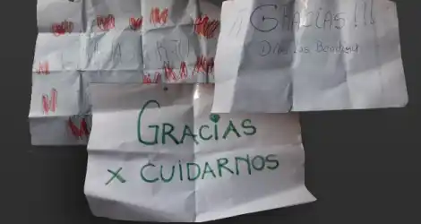 Agradecimiento para los recolectores
