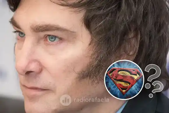 Curioso posteo de Javier Milei, ¿salvando a Argentina de la hiperinflación como Superman?