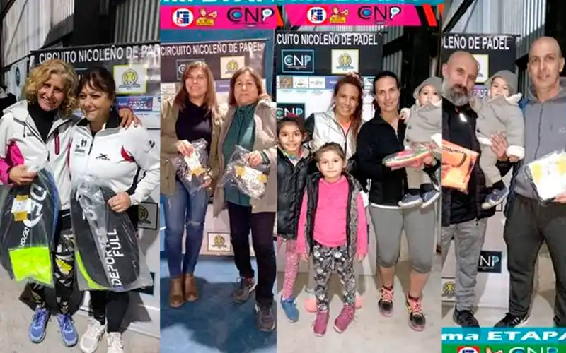 Reporte deportivo: 4 parejas sampedrinas en el circuito nicoleño de padel