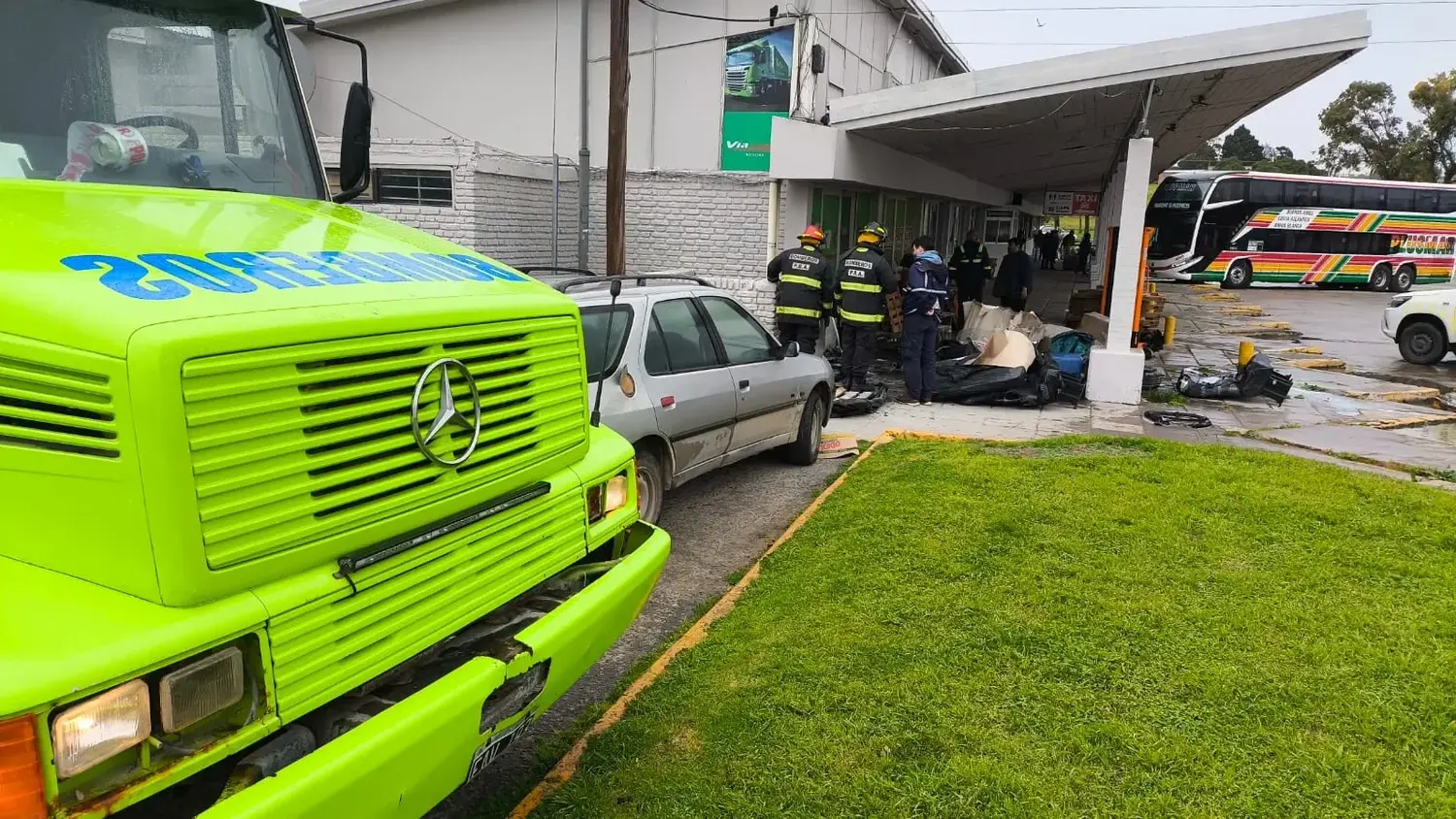 Destrucción. 20 paquetes se perdieron como consecuencia del fuego en aquel lugar