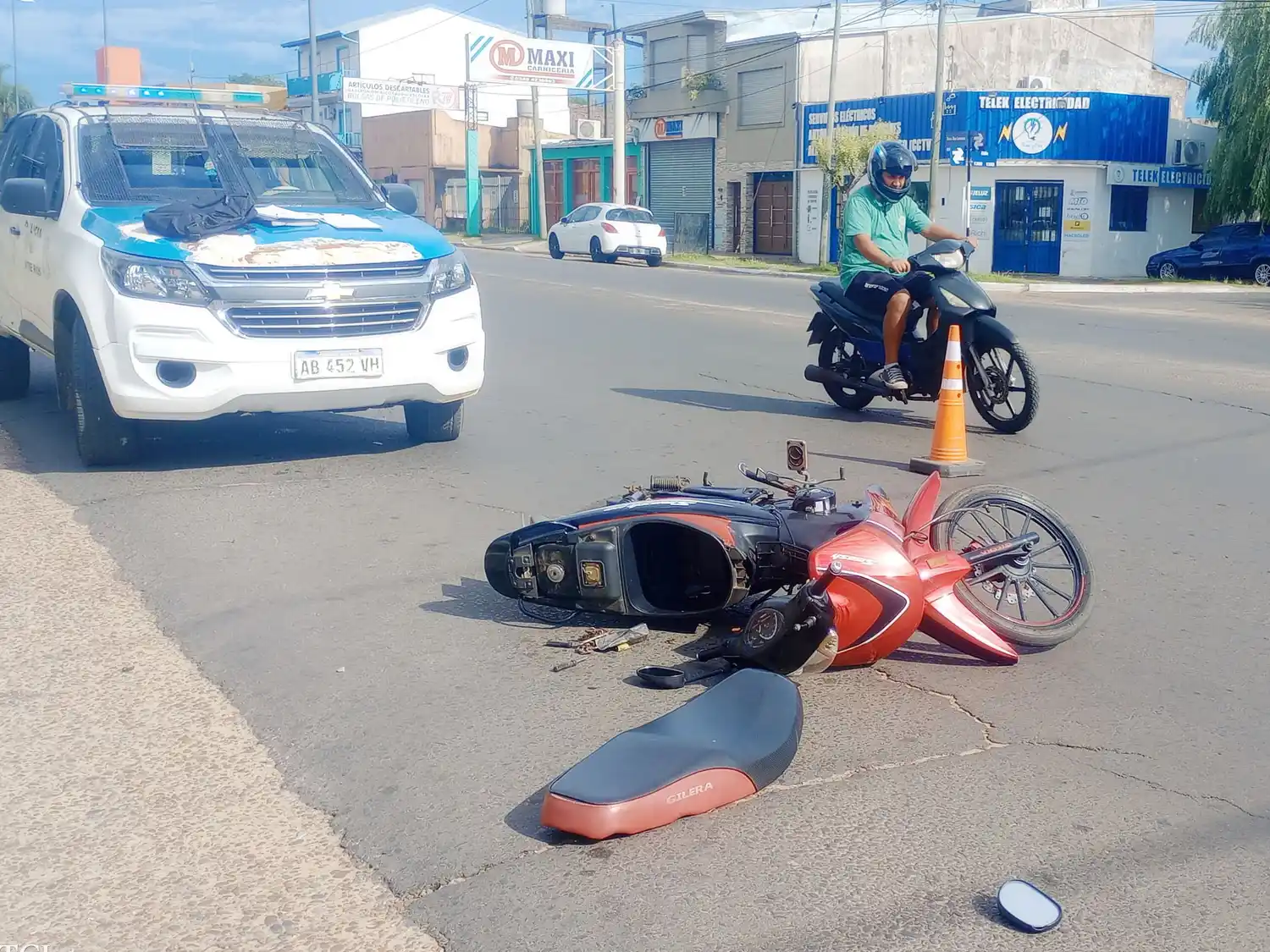 Siniestro vial: una mujer resultó con lesiones leves