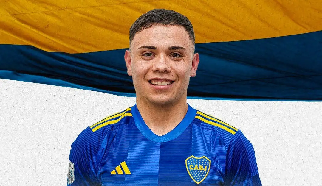 Diego Fernández en su presentación en Boca Futsal.
