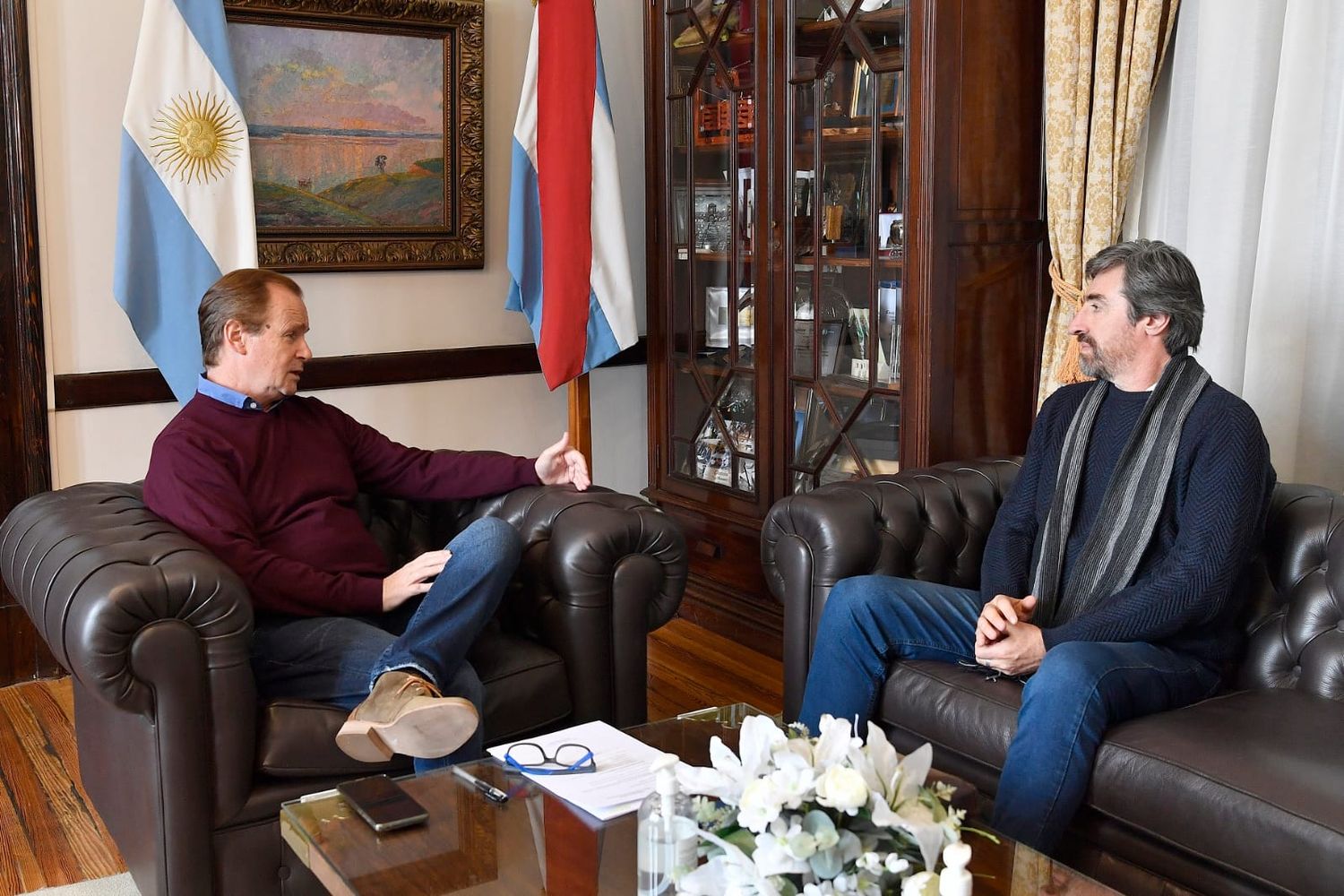 Bordet y Giano analizaron temas de la agenda provincial