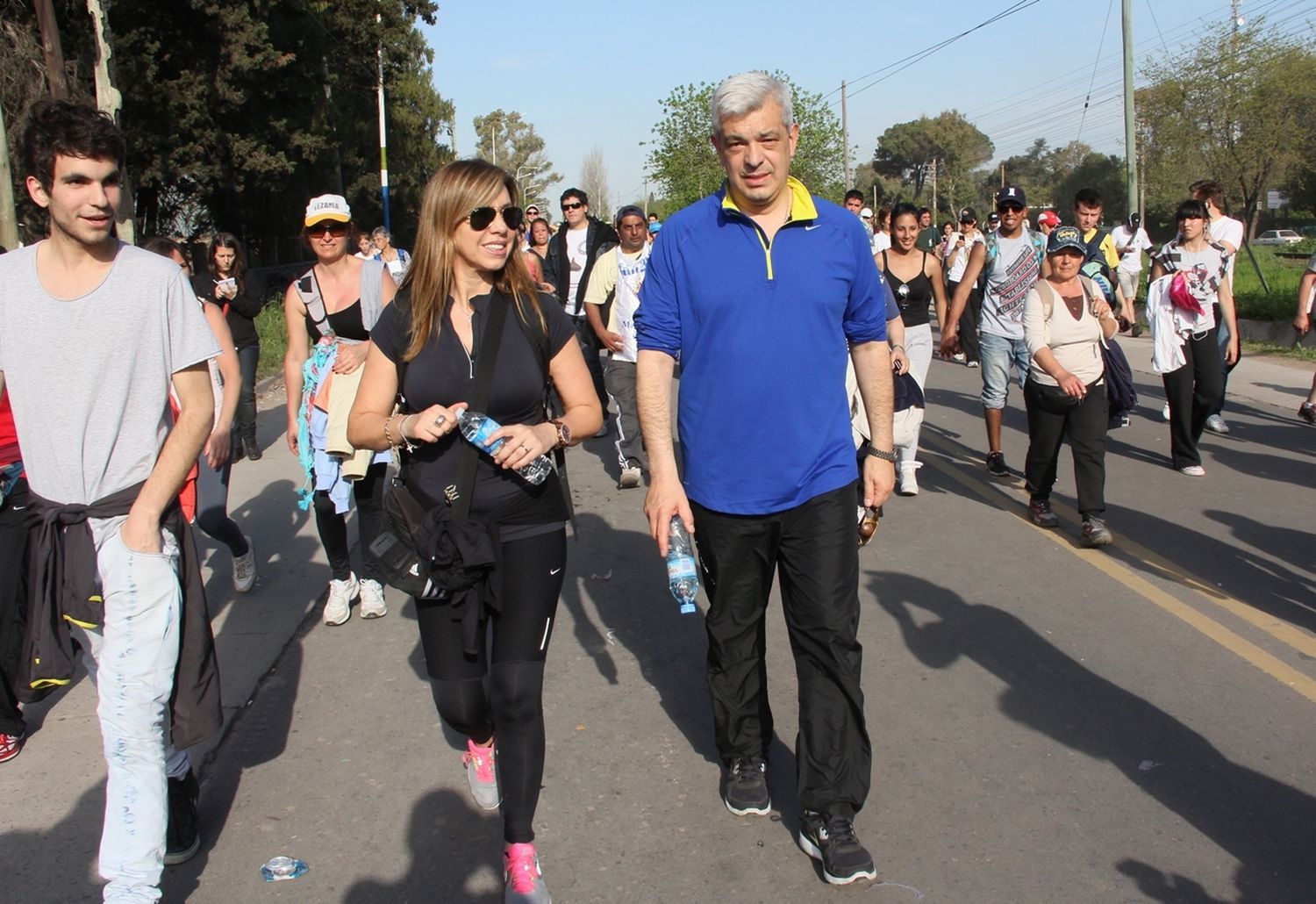 Peregrinación a Luján: Julián Domínguez participa de la caminata