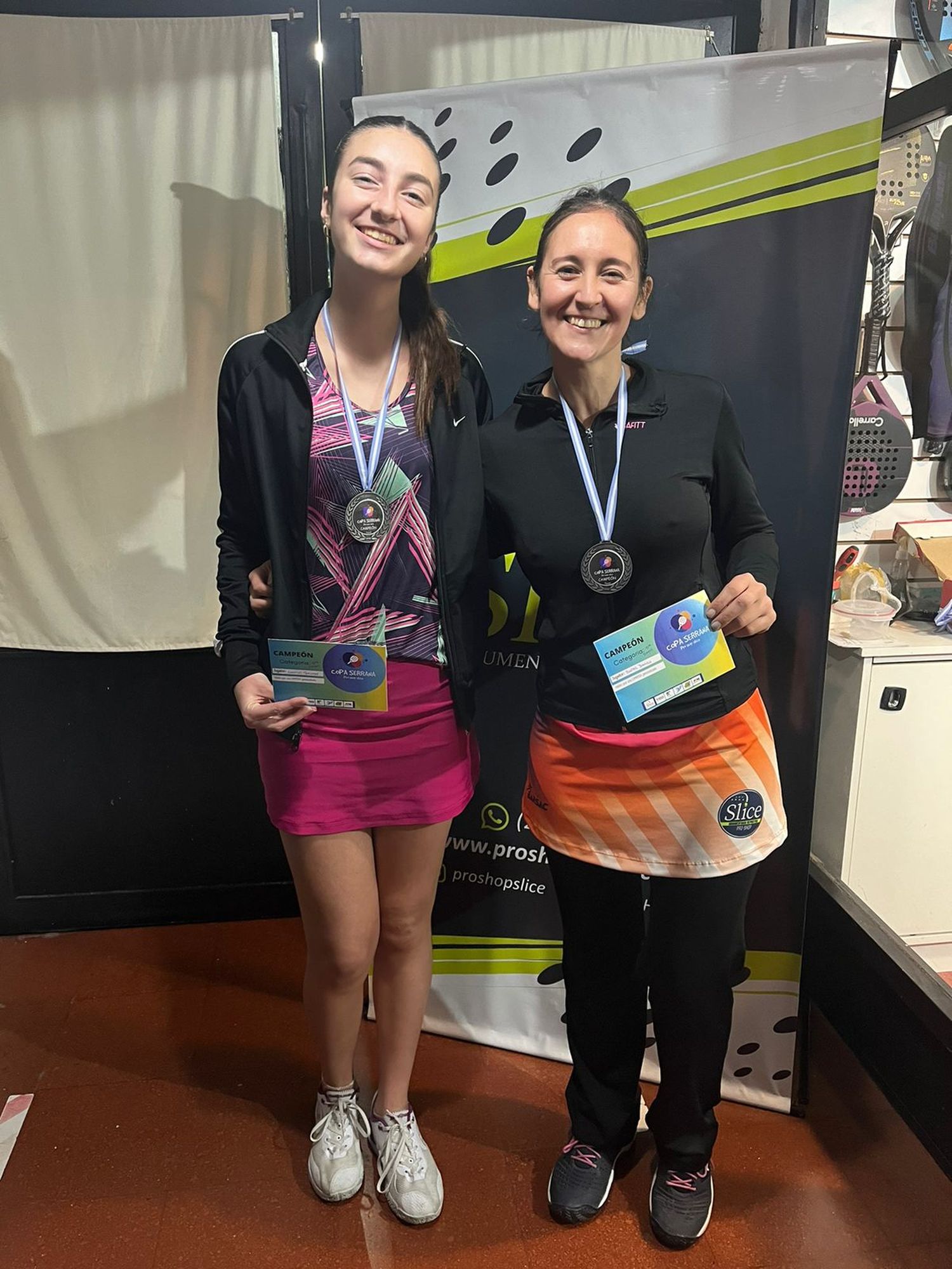 Mercedes Garrido y Daniela Bartel, campeonas en quinta.