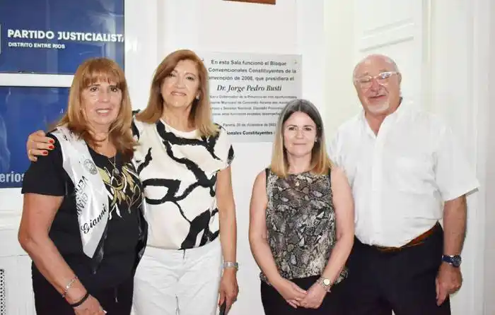 Se homenajeó a Jorge Busti en el  Partido Justicialista