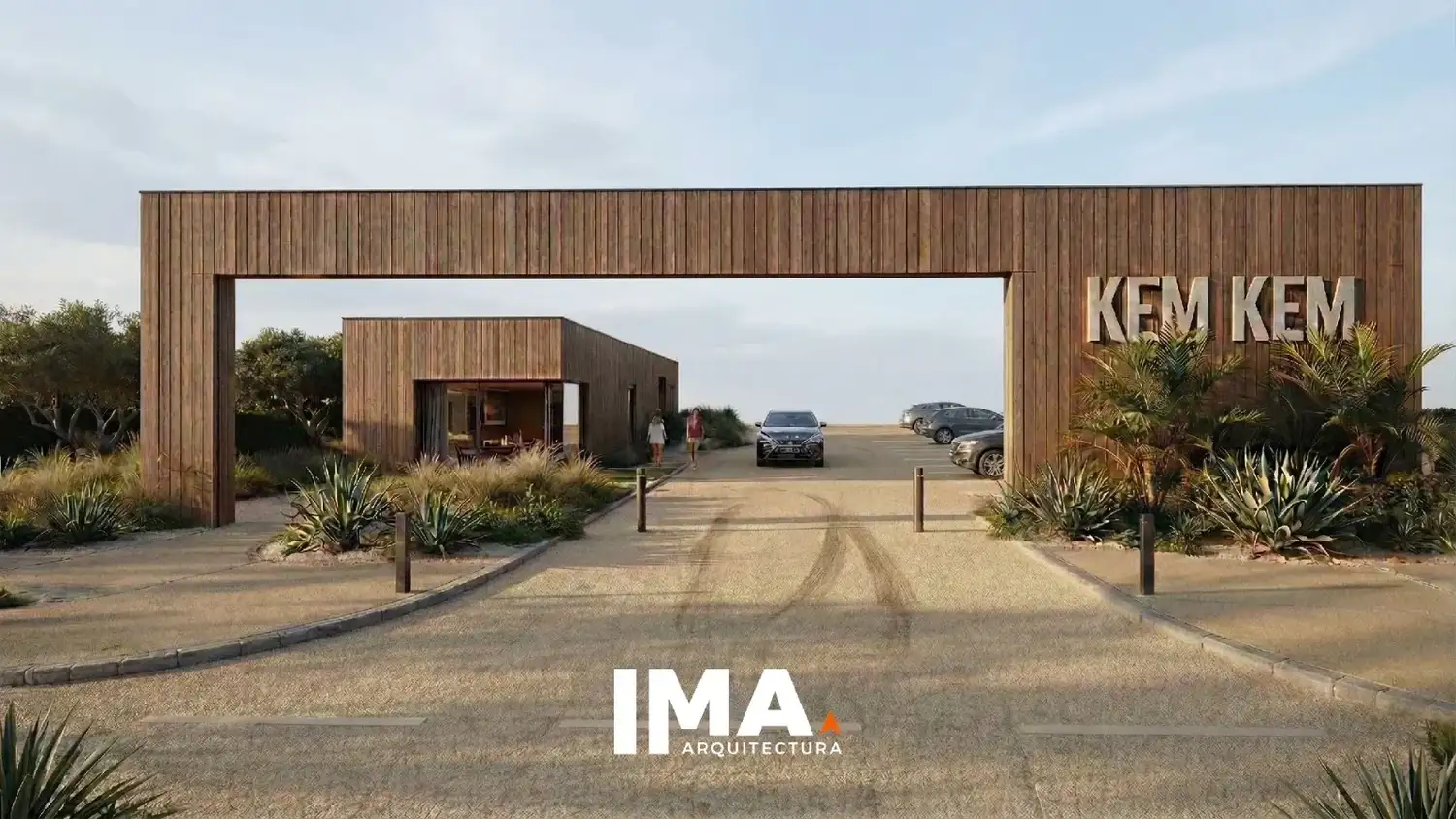 Una vista. Del proyecto previsto para el nuevo balneario en Quequén