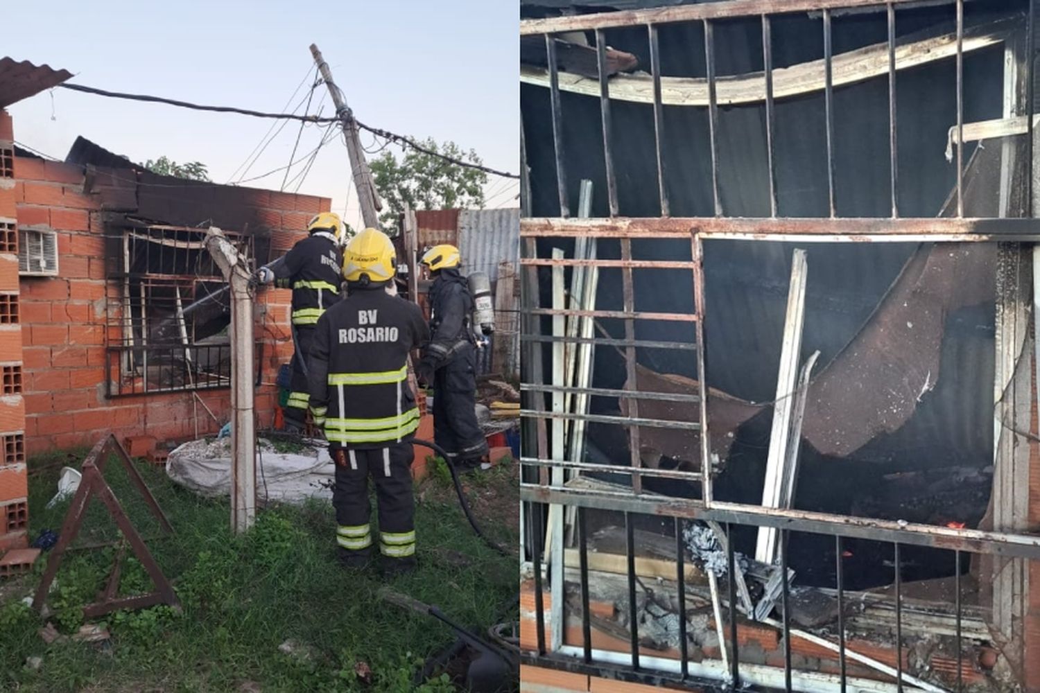 Incendio en zona norte: se prendió fuego una casa precaria