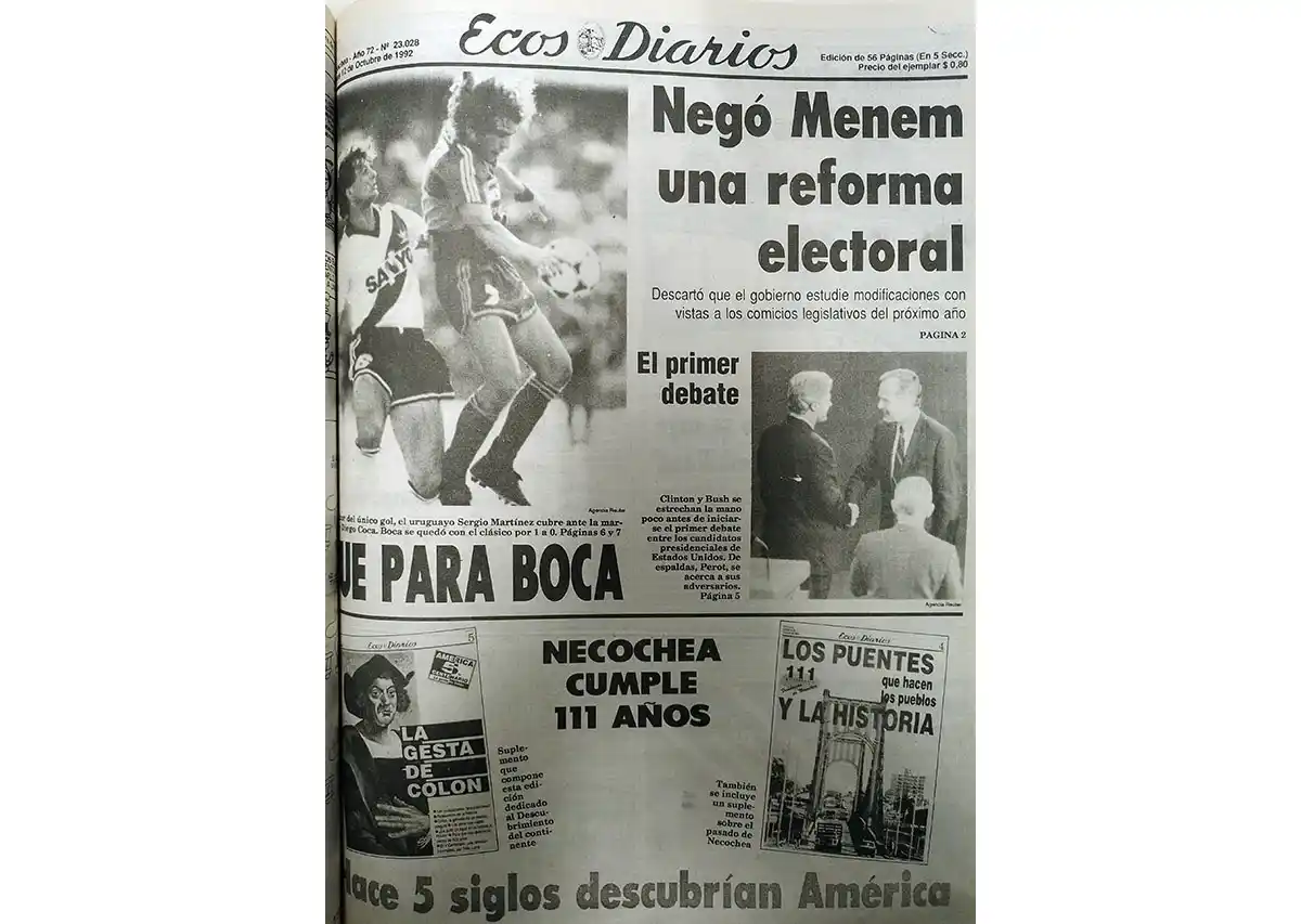 Lunes 12 de Octubre de 1992