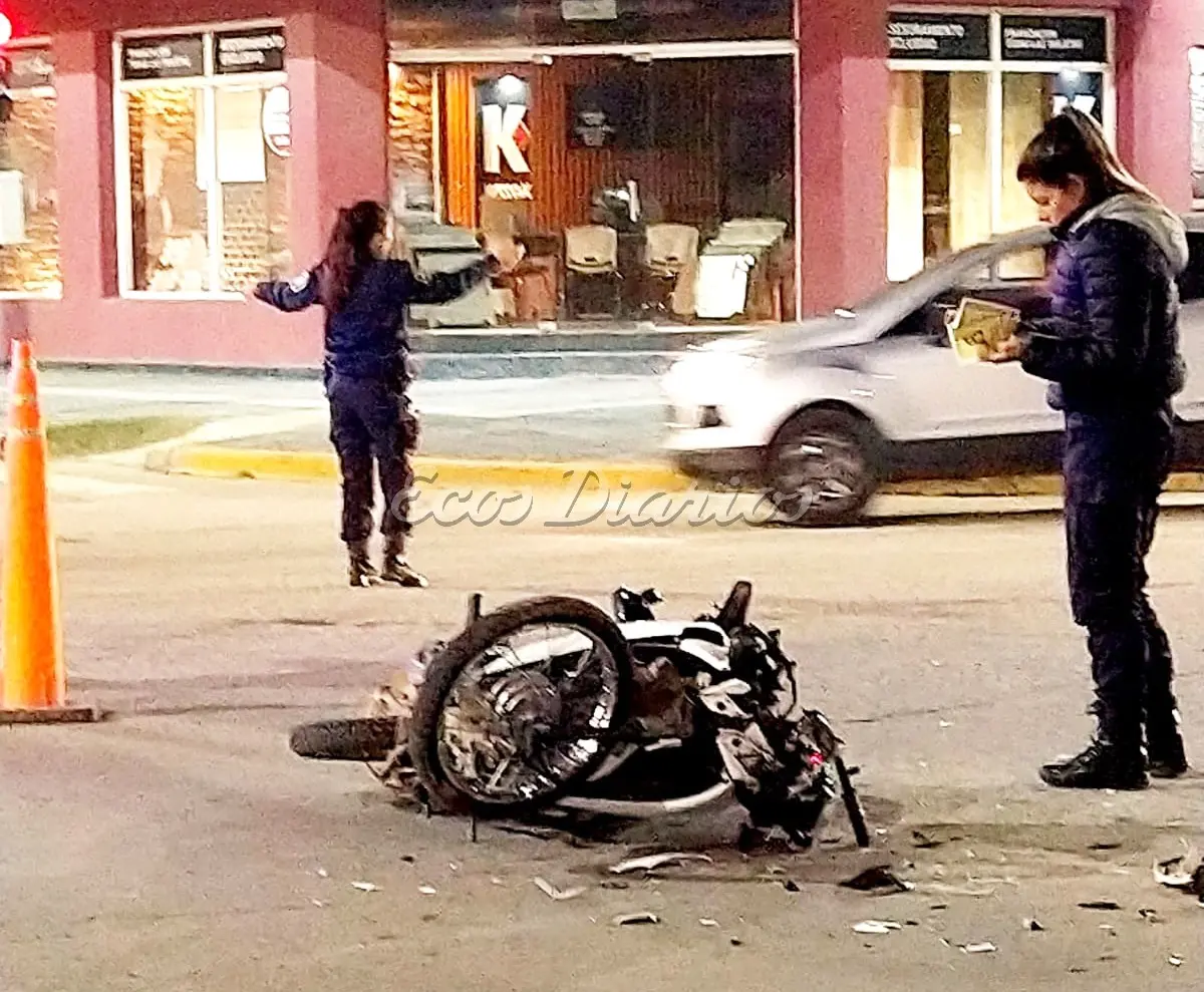 Un motociclista sufrió heridas en un accidente
