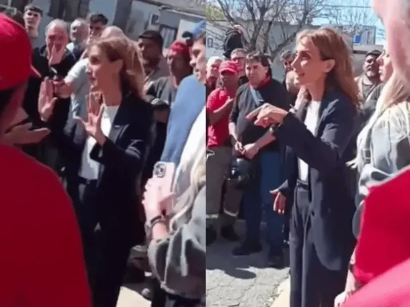 Arietto echada de una protesta y bloqueo