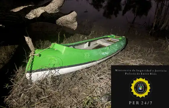 RECUPERAN UNA MOTOCICLETA ROBADA Y UN CANOBOTE SUSTRAÍDO