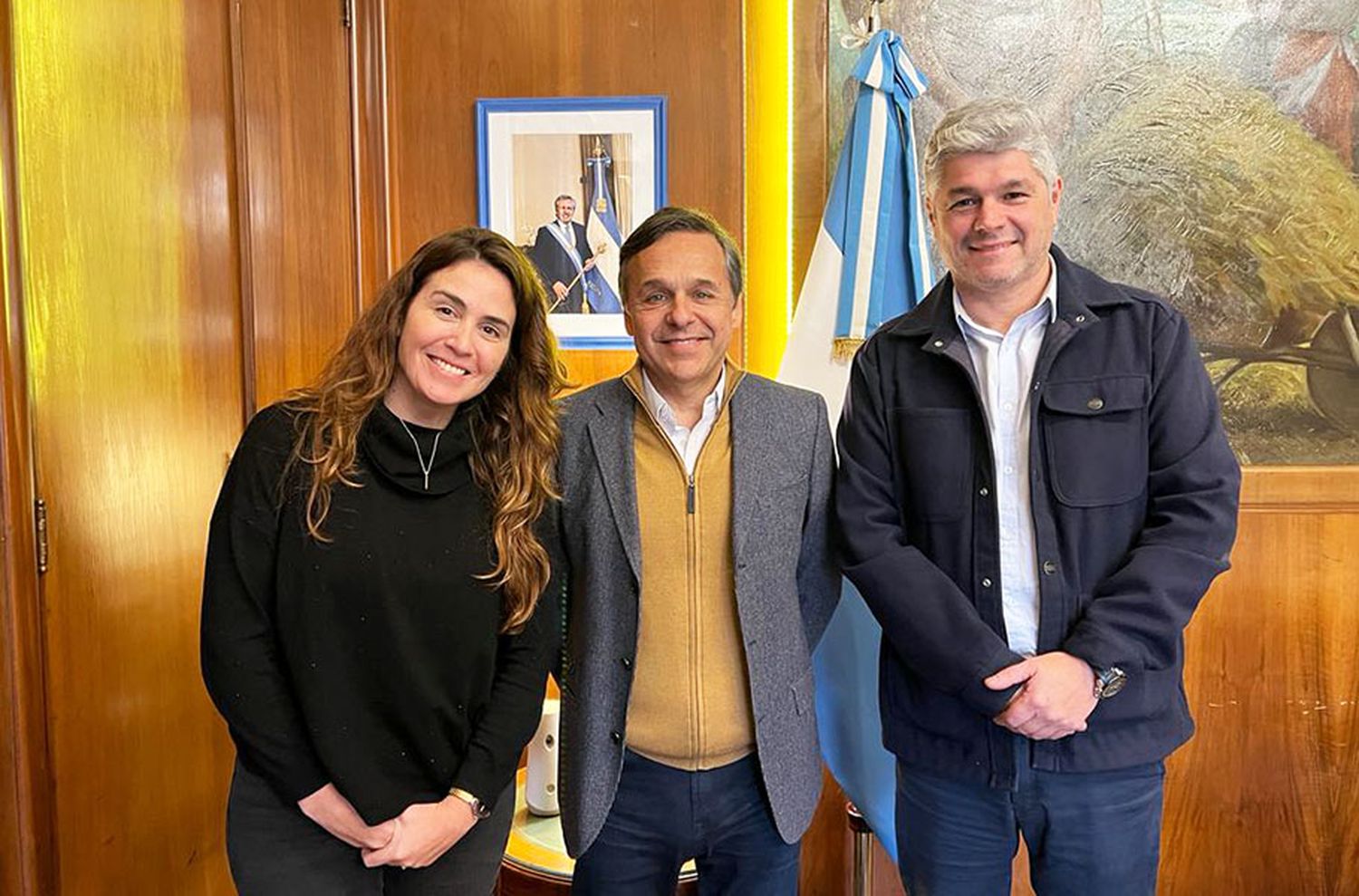 Mauro Velázquez recibió el respaldo del ministro de Transporte de la Nación