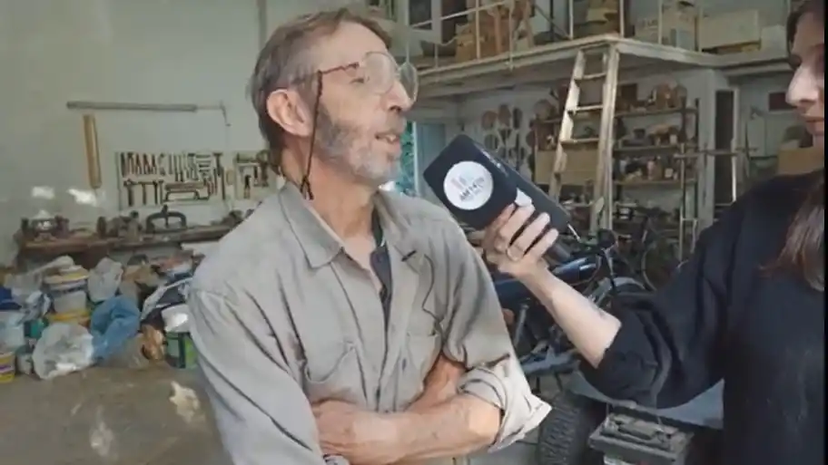 Merecido homenaje al escultor de Rafaela, Roberto Pato Grazioli