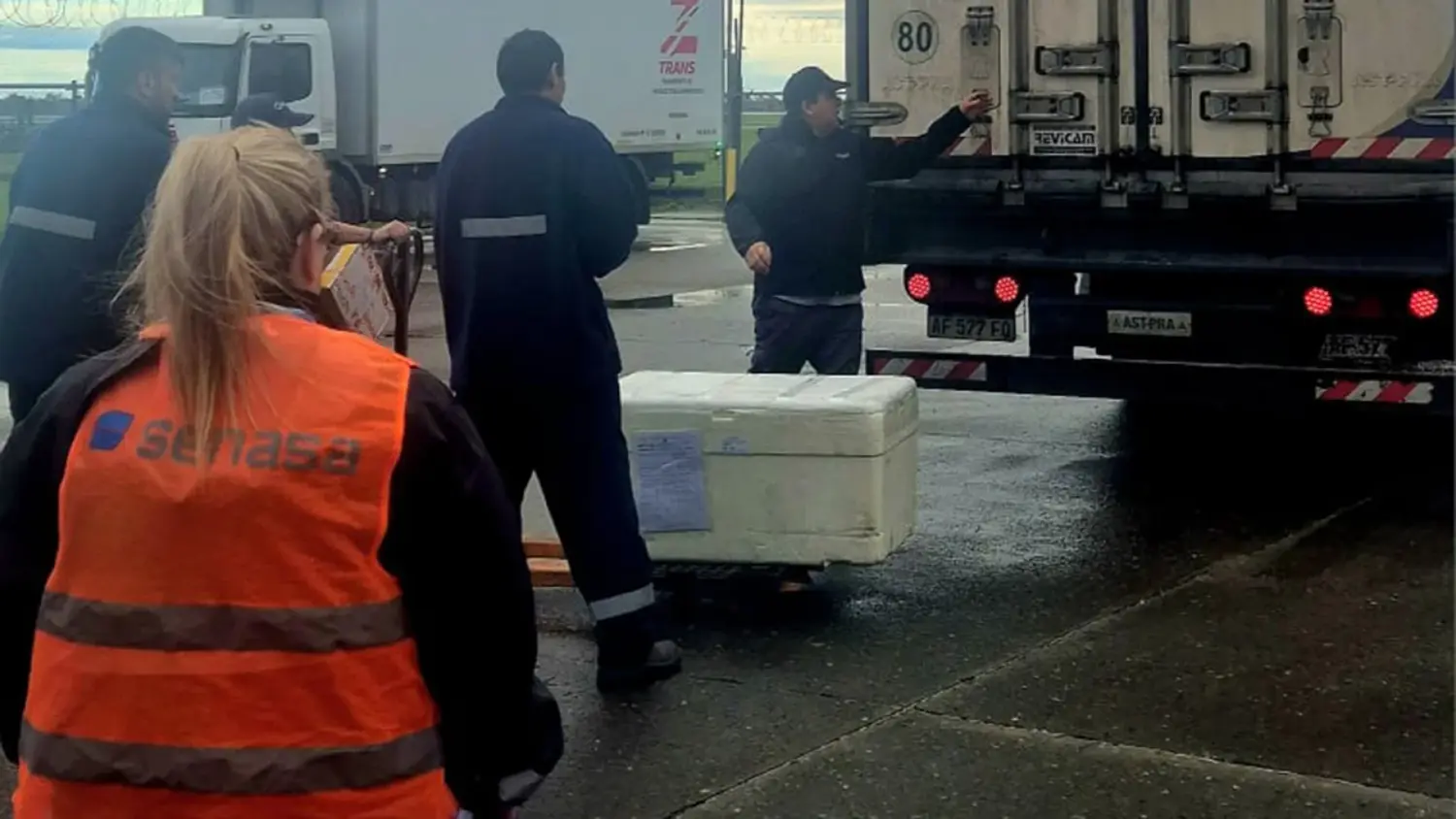 Rosario concretó la primera importación de alimentos a través del Aeropuerto Internacional Islas Malvinas