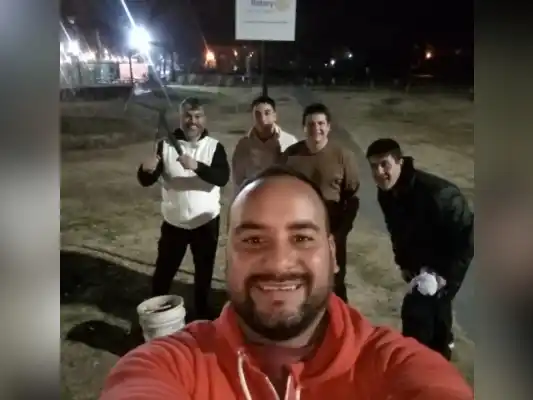 Miembros del Rotary Club San Pedro en el Paseo Rotario.