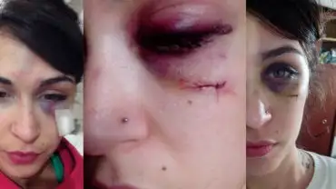 "Porque no quiero estar más con vos me hacés esto" 