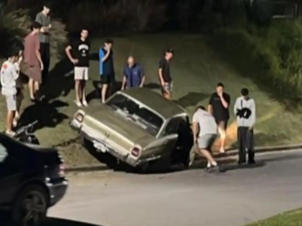 Así quedó el Falcon tras el accidente.