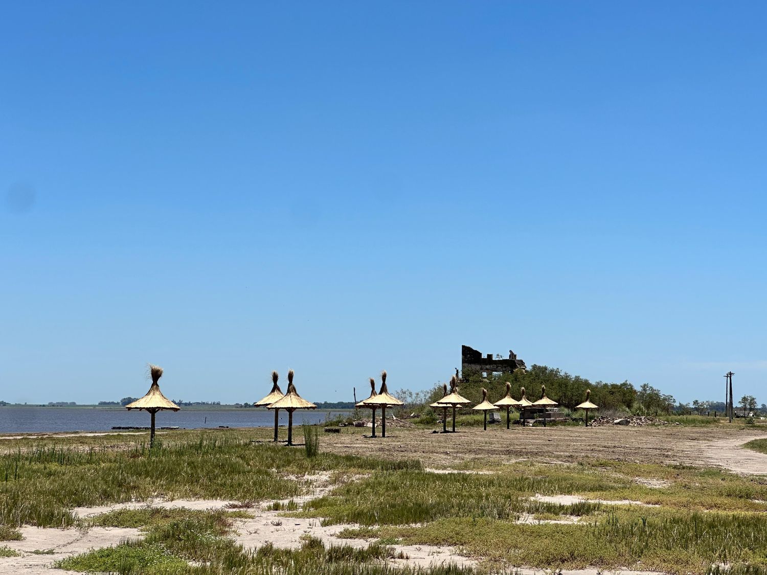 Parte de las obras que ya se pueden ver en la isla del viejo hotel