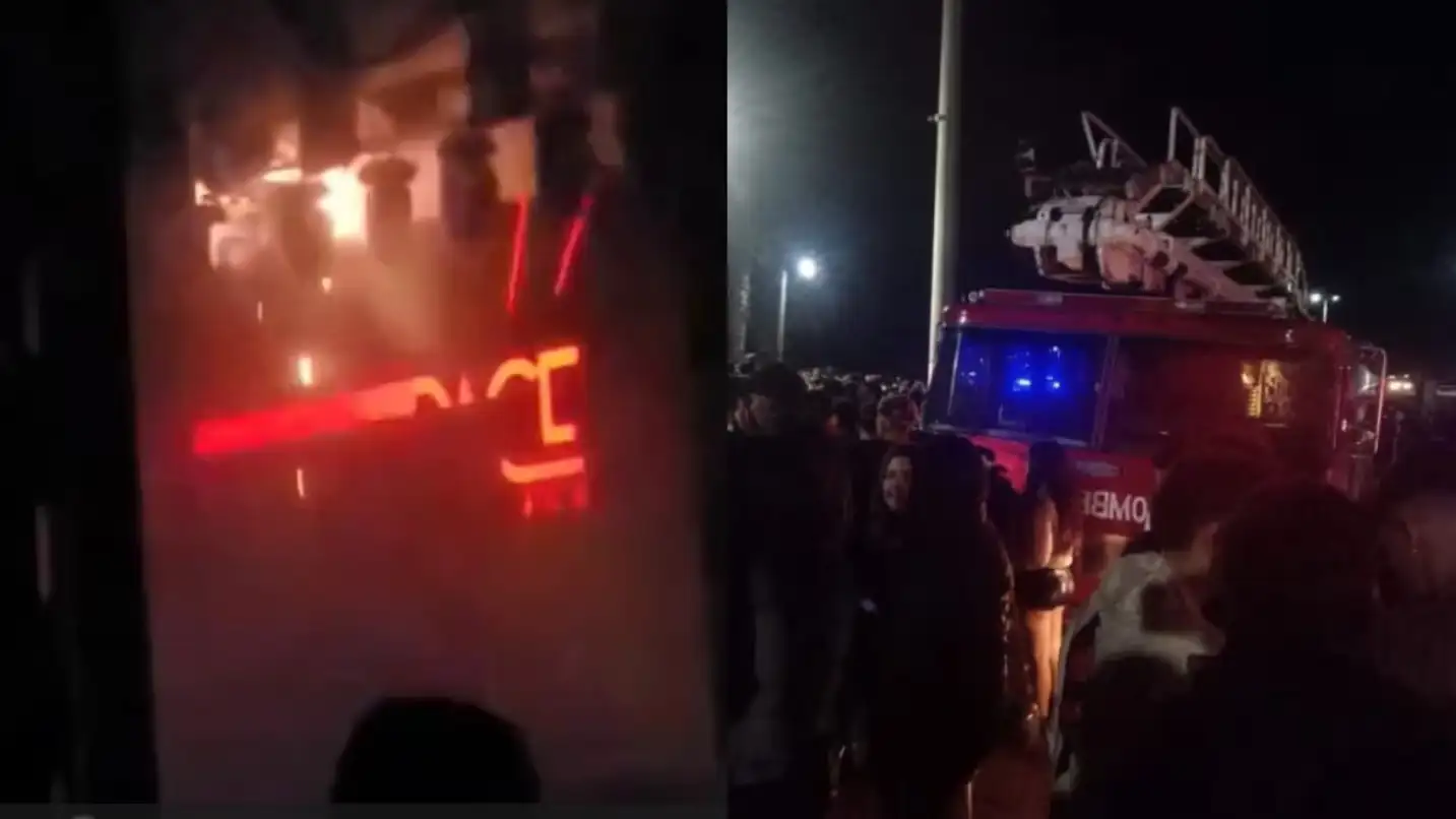 Evacuaron el boliche y tuvieron que intervenir los bomberos. (Foto: gentileza La 4x4 radio)