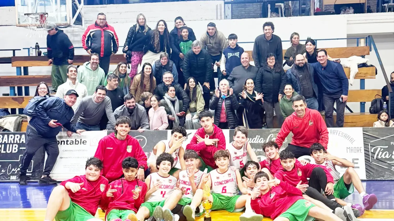 La selección de Concordia fue tercera del provincial de Básquetbol de infantiles